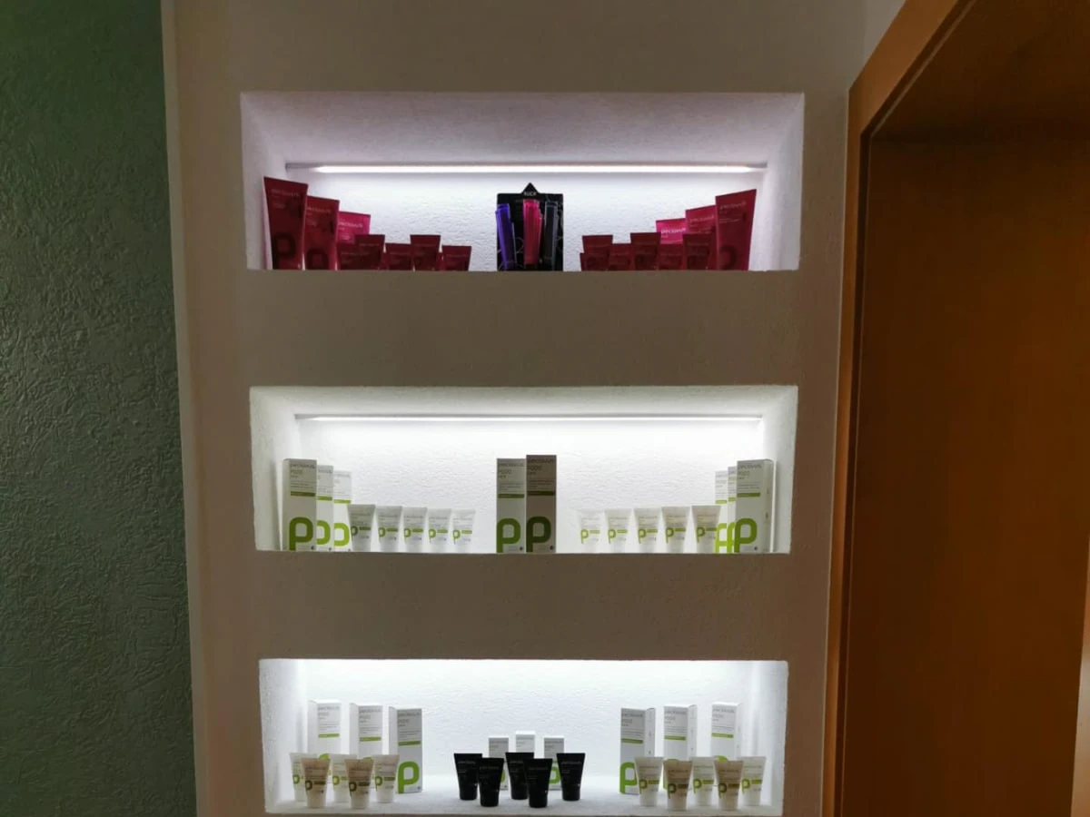 Einblick in die Fusslounge in Fügen